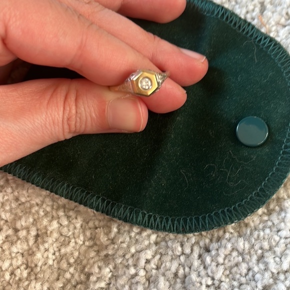 Gold and Diamond Star of David ring - Picture 5 of 5